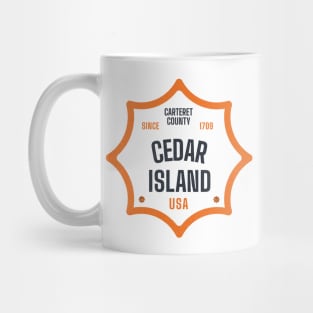 Cedar Island, NC Summertime Vacationing Sun Signs Mug